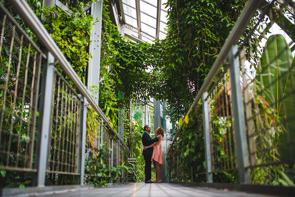 David + Bethany United States Botanic Garden Engagement Session — photograph 4