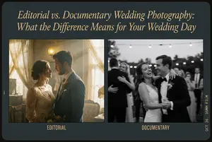 Editorial vs. Documentary Wedding Photography: What the Difference Means for Your Wedding Day