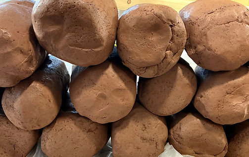 this image shows a pile of our raw clay after it has been processed and is ready to be used