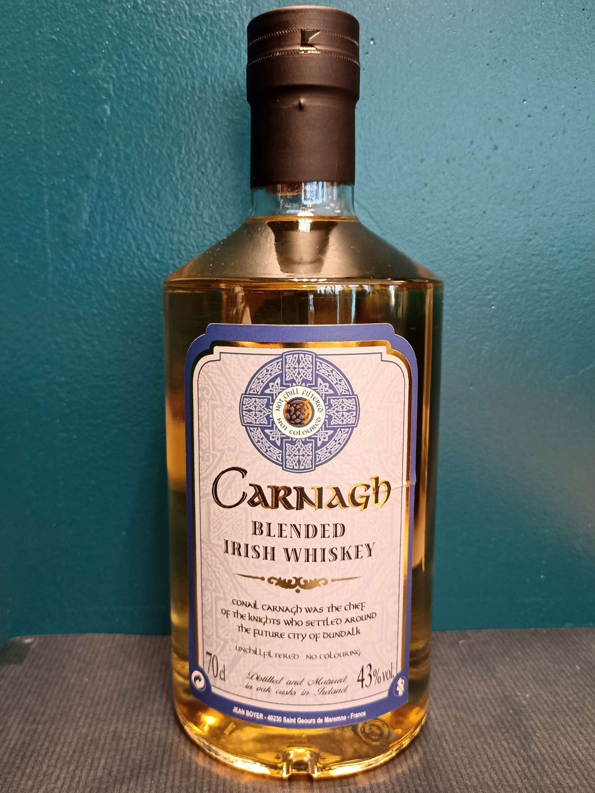 Whisky Irlandais Carnagh 70cl