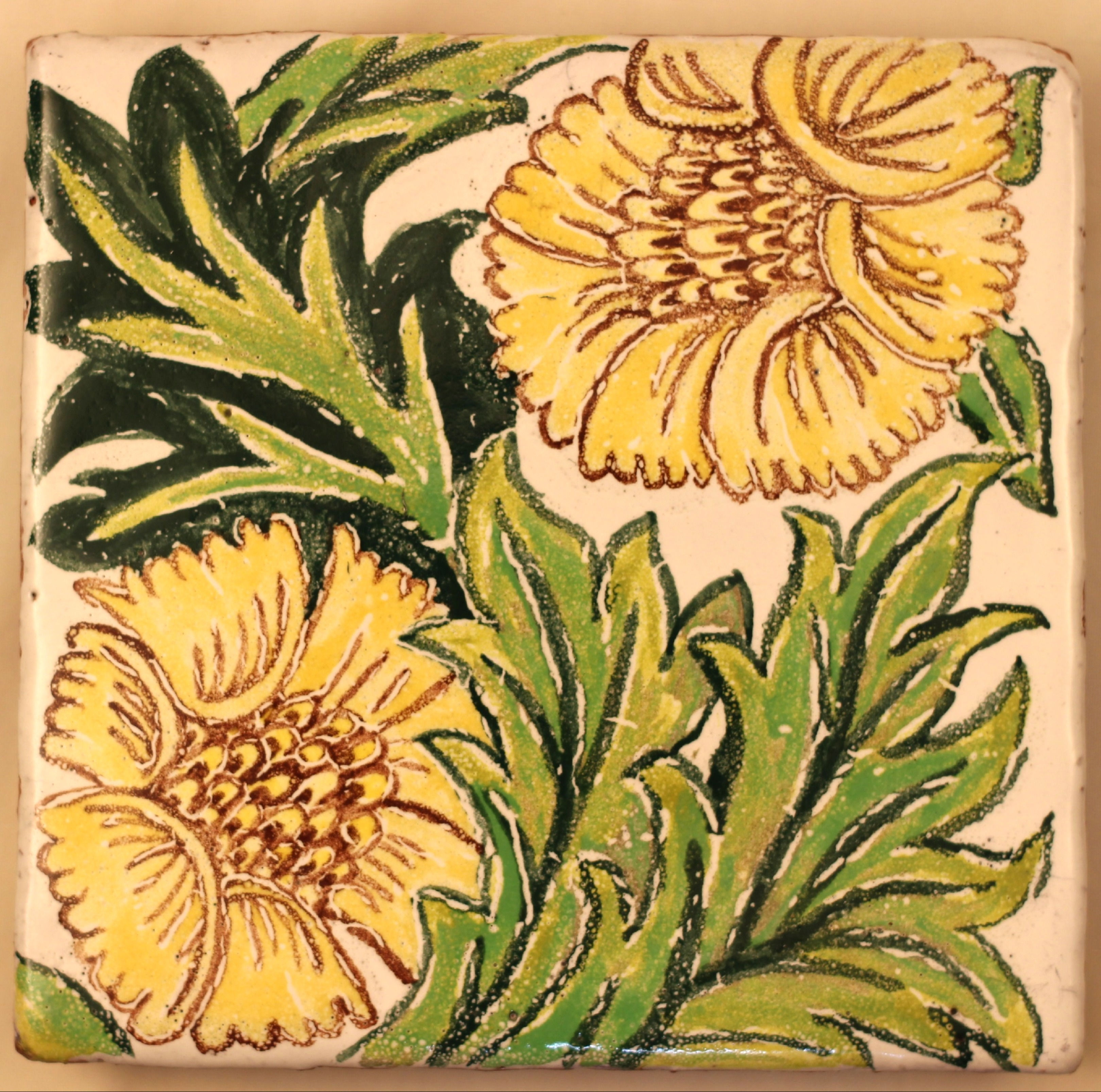 Arts and Crafts, Yellow chrysanthemums