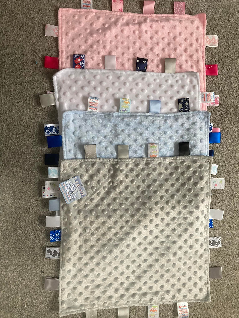 Thumbnail: Personalised comforter taggie blanket