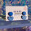 Thumbnail: Semi-circle blue deco Stud | Gold plated