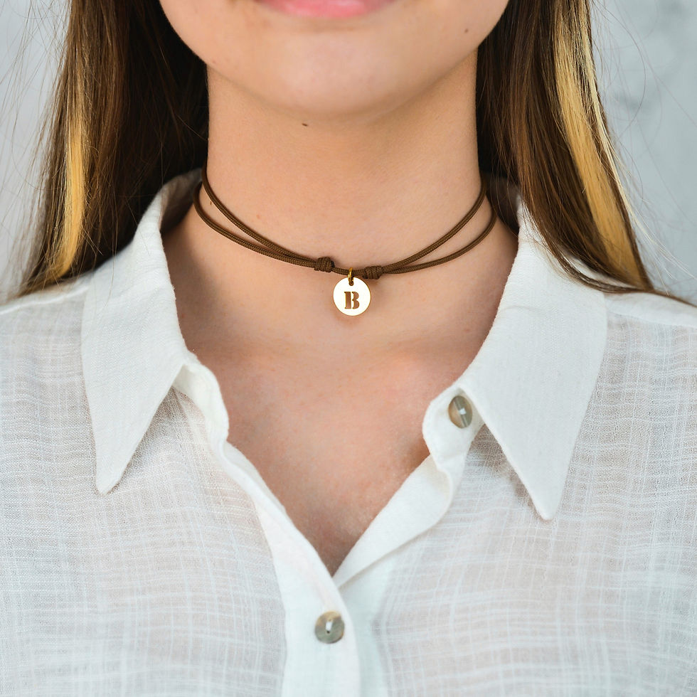 Miniature : Collier cordon pampille ajourée - personnalisable 💎