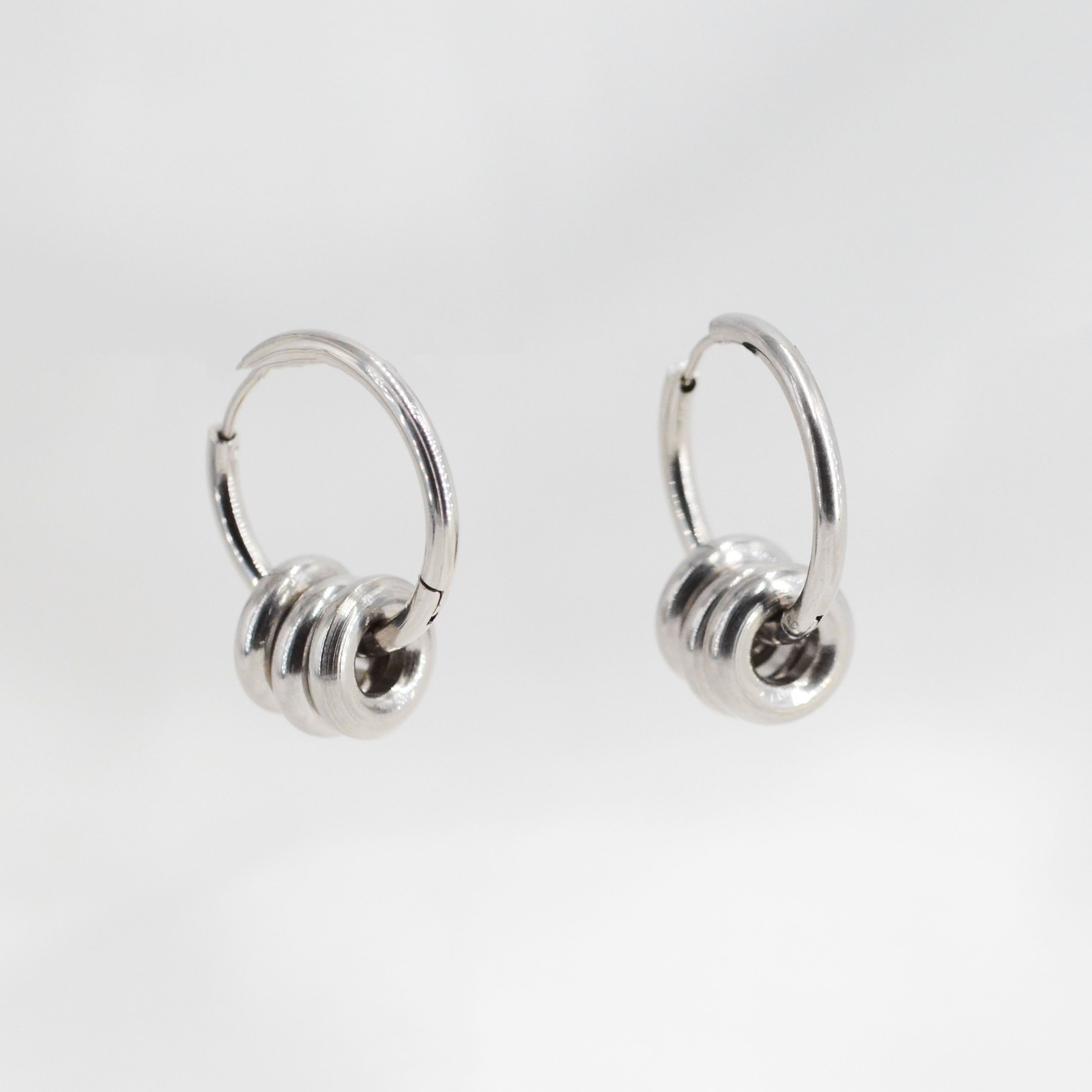 Créoles épaisses 3 bouées💎