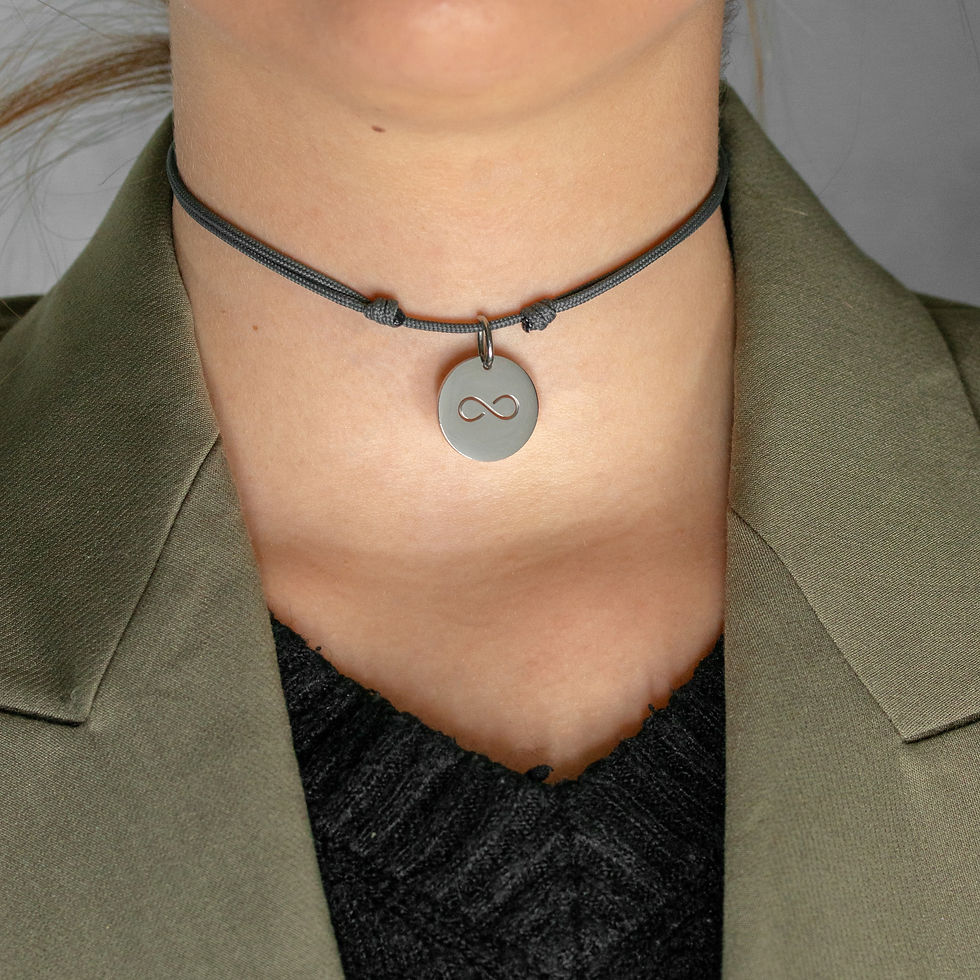 Miniature : Collier cordon Pampille ajourée forme💎