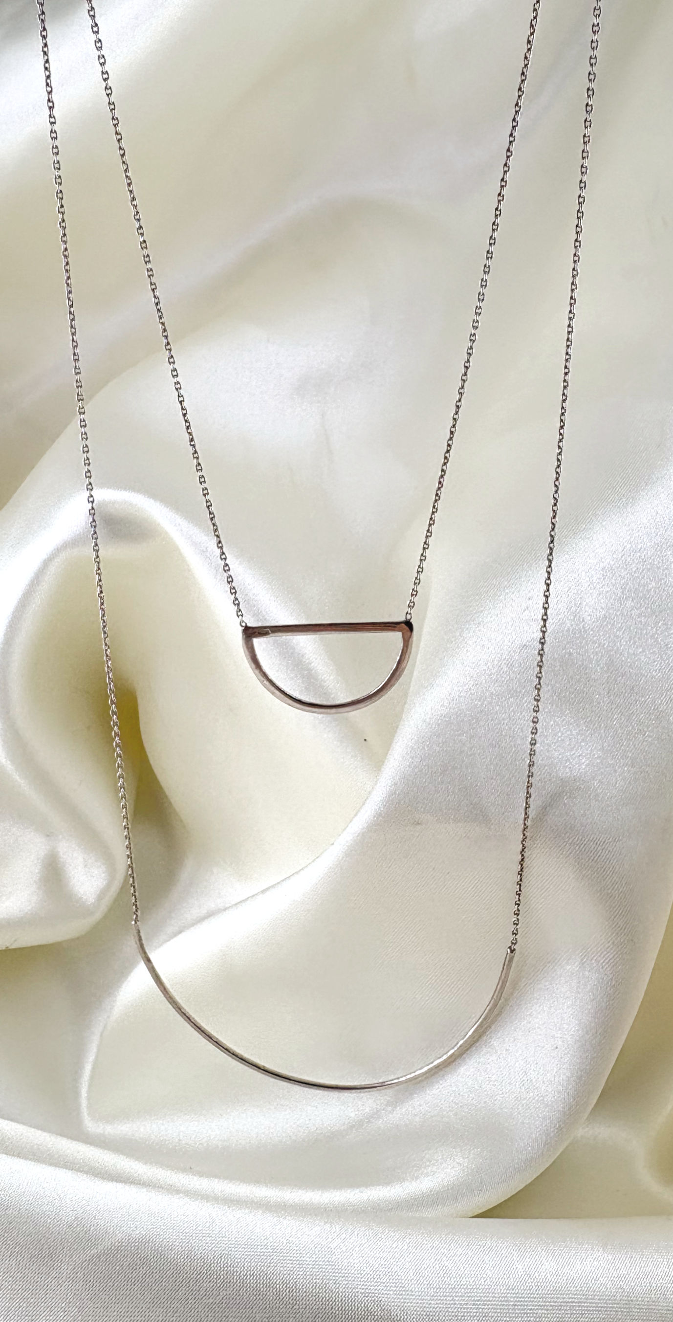 Collier double chaine