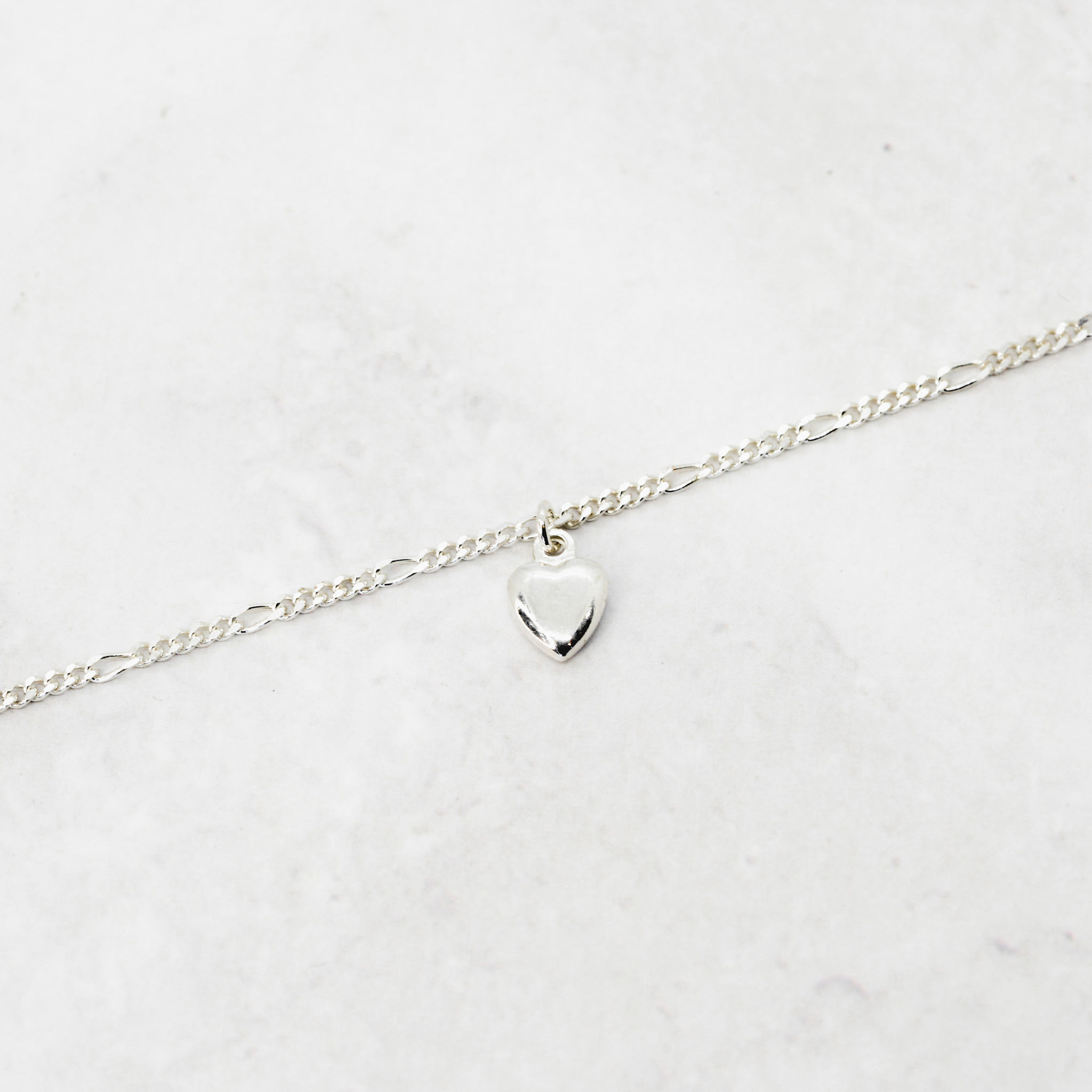 Chaîne de cheville Coeur