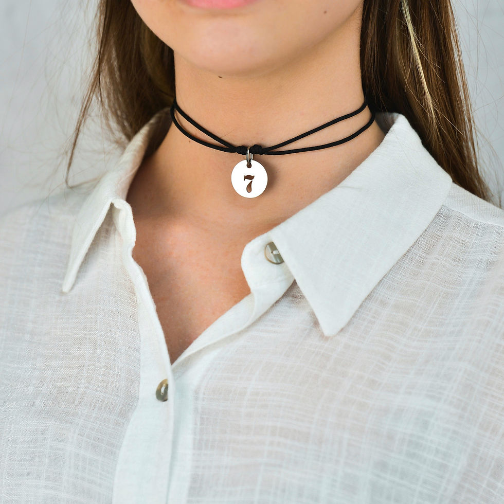 Miniature : Collier cordon pampille ajourée - personnalisable 💎
