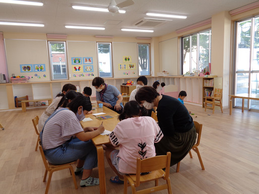 敬老祝福のプレゼント作り