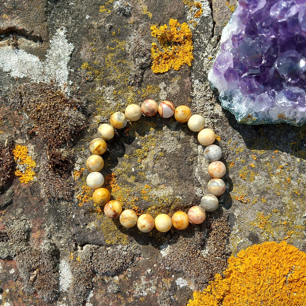 Miniature : Bracelet en Agate Crazy Lace – Dissolution des Peurs & Joie Intérieure