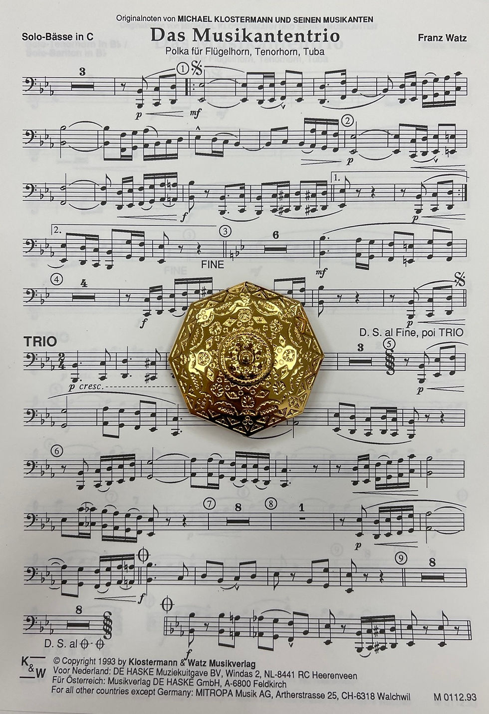 Miniaturbild: Das Musikantentrio - Polka für Flügelhorn, Tenorhorn & Tuba