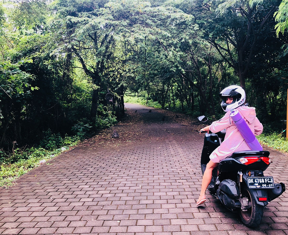 dobrodružstvo na Bali, jazda na scootri