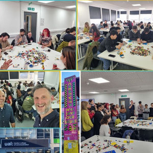Masters students mastering LEGO Serious Play