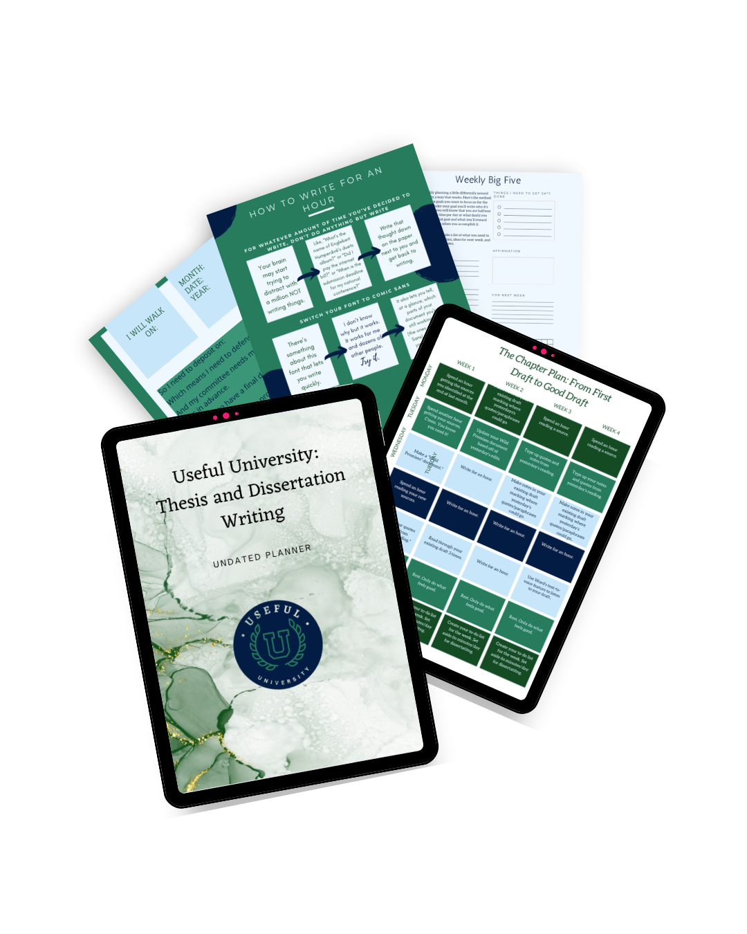 Useful University Thesis & Dissertation Writing Planner