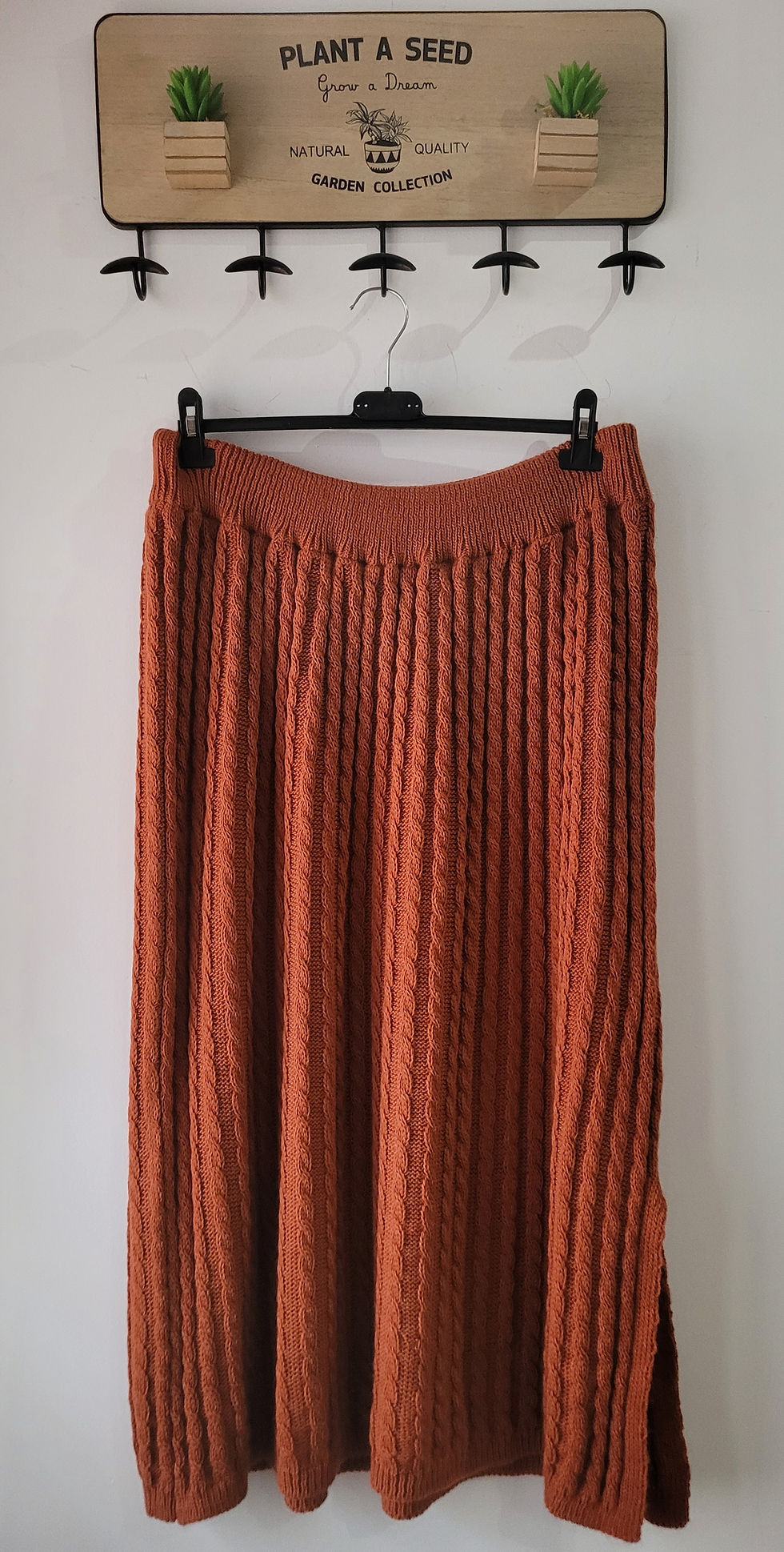 Falda larga de punto