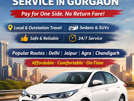 One Way Cab Service in Gurgaon