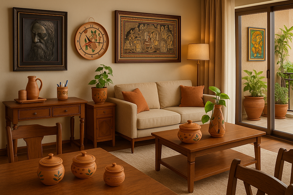 Eye-level view of a cozy reading nook with personalized décor