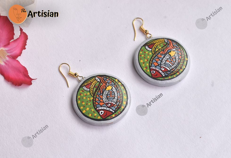 Thumbnail: Terracotta Buddha Jewellery Set