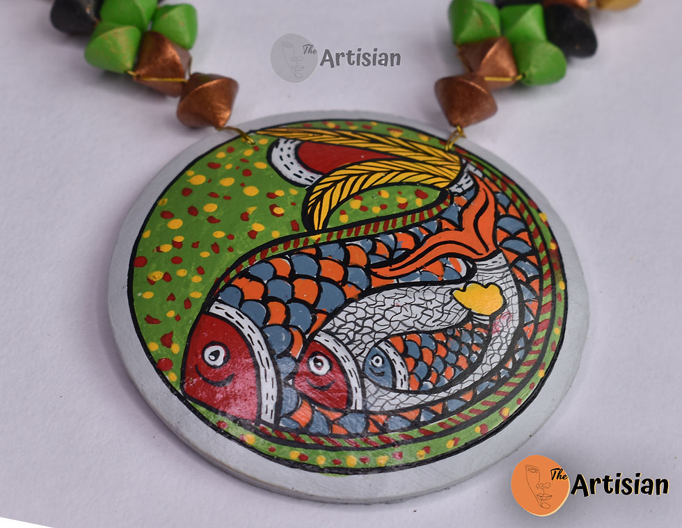 Terracotta Buddha Jewellery Set