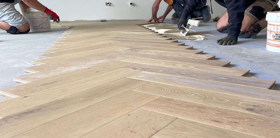 Herringbone flooring