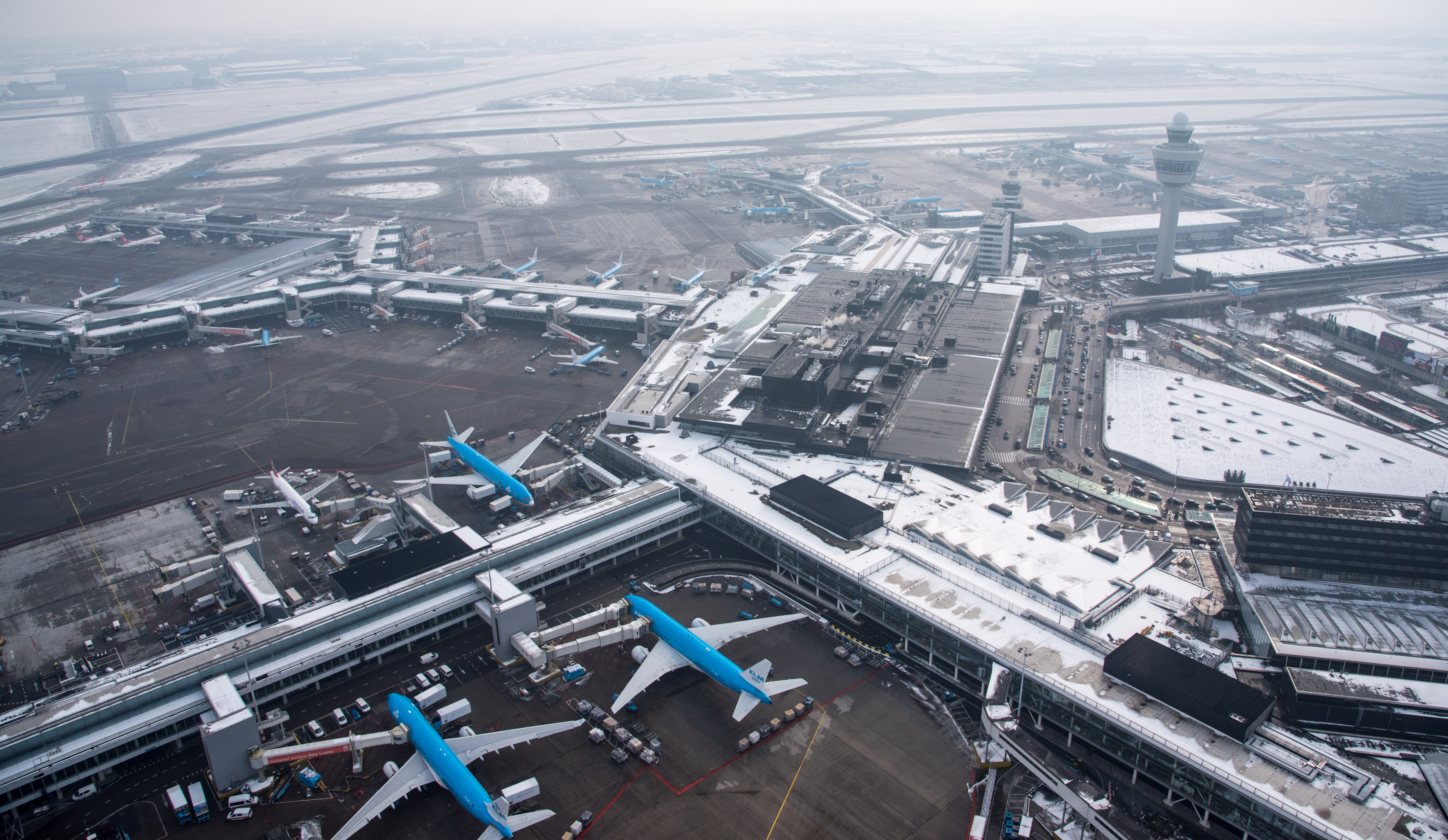 Schiphol sneeuw
