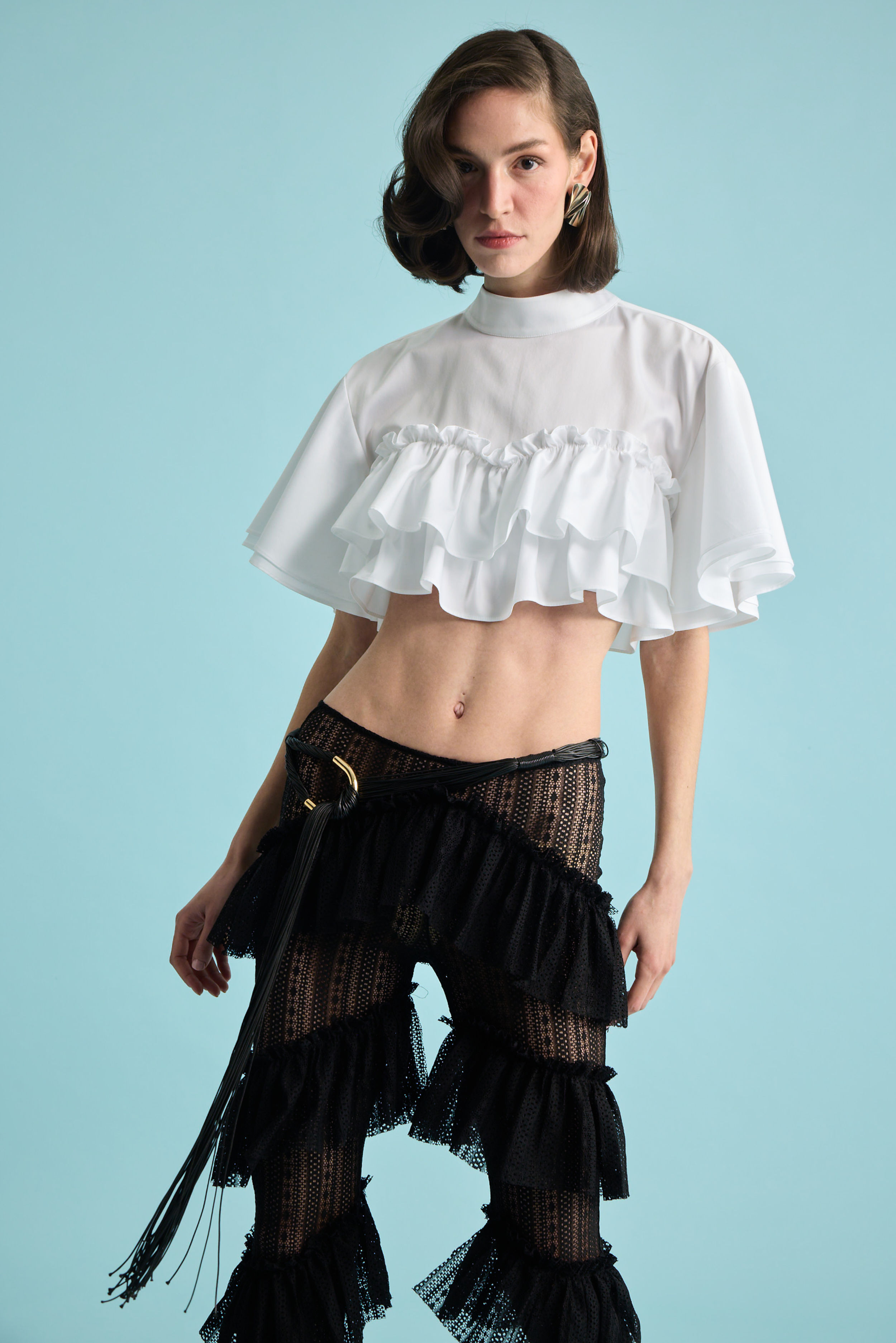 Ruffle Crop Top