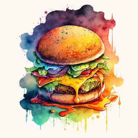 Generated Digital Watercolor - Midjourney