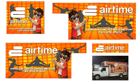 Trampoline Truck Wrap