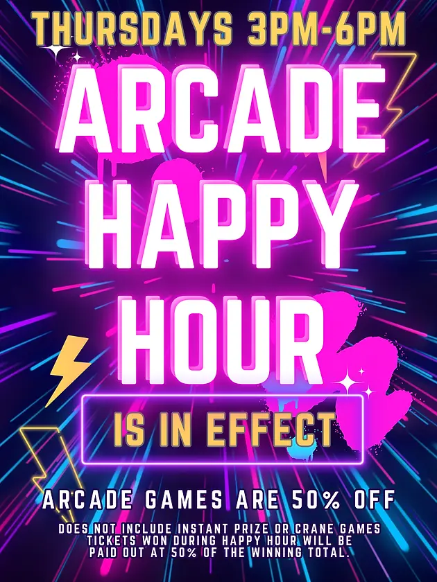 Arcade Happy Hour Poster