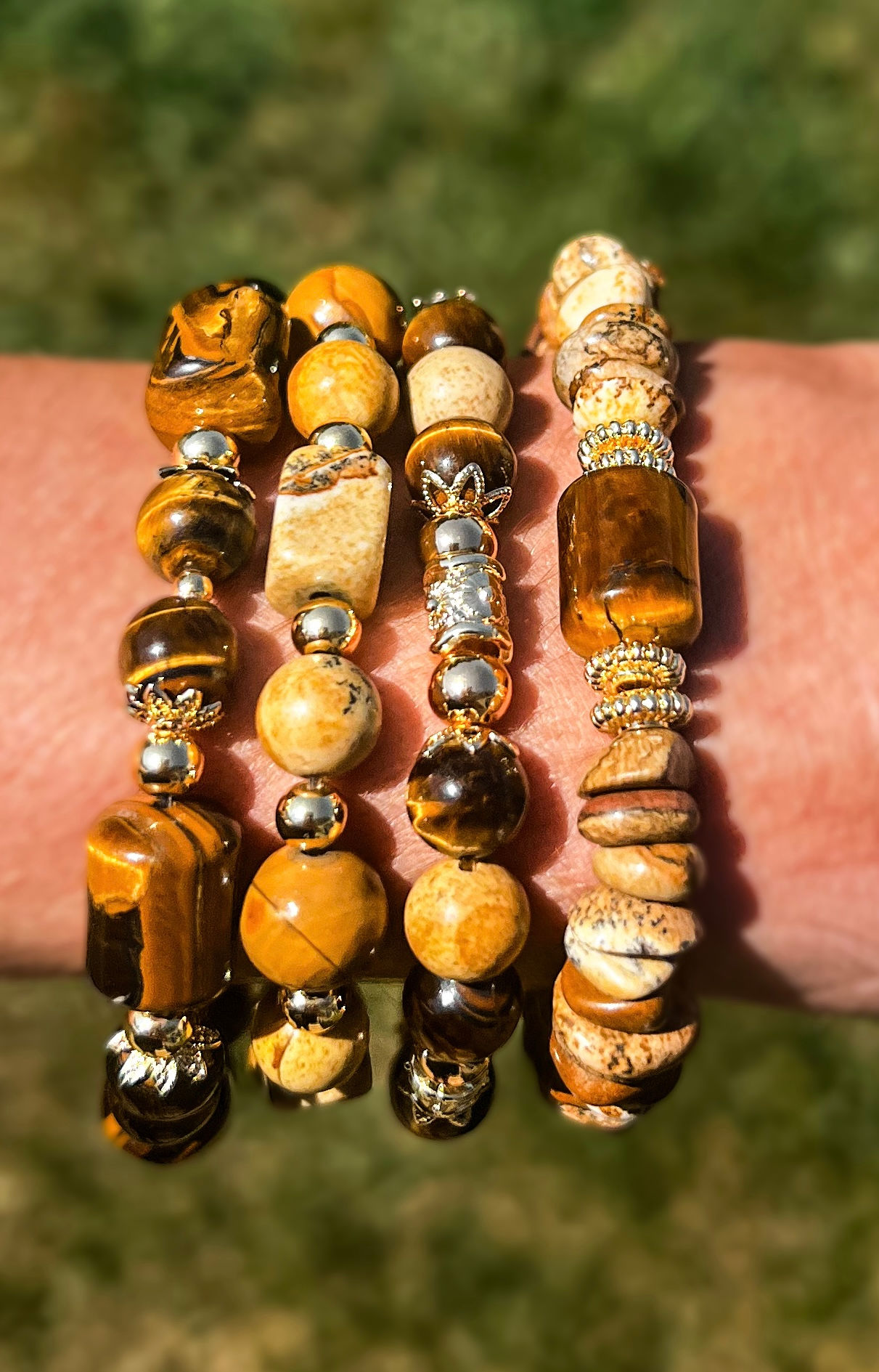 natural bracelet set