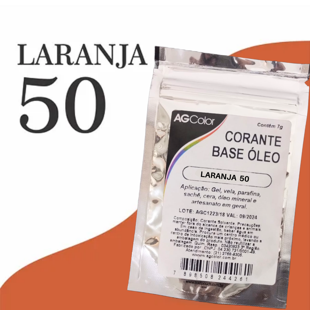 Corante Base Óleo Laranja 50 - 7g