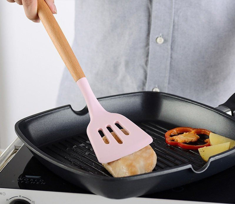 縮圖：矽膠廚具(11件)+收納桶套裝 烹飪 烘焙 廚房工具