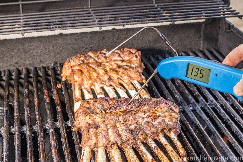 Grilled Rack Of Lamb with Board Sauce