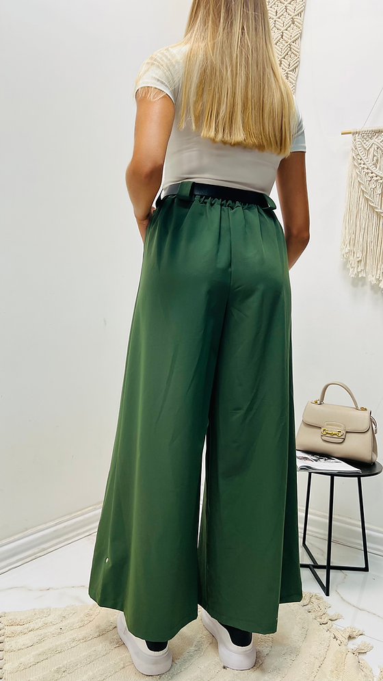 Miniatura: Volne kalhoty s paskem Eliza