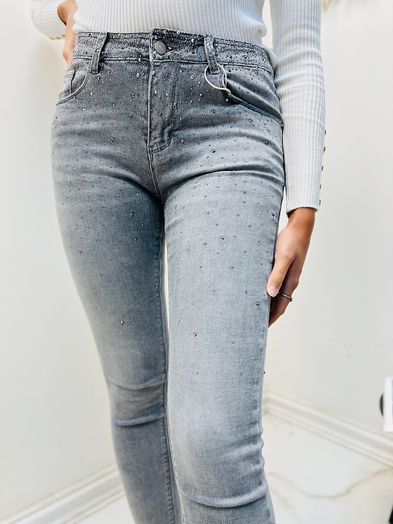 Gray Diamond Jeans