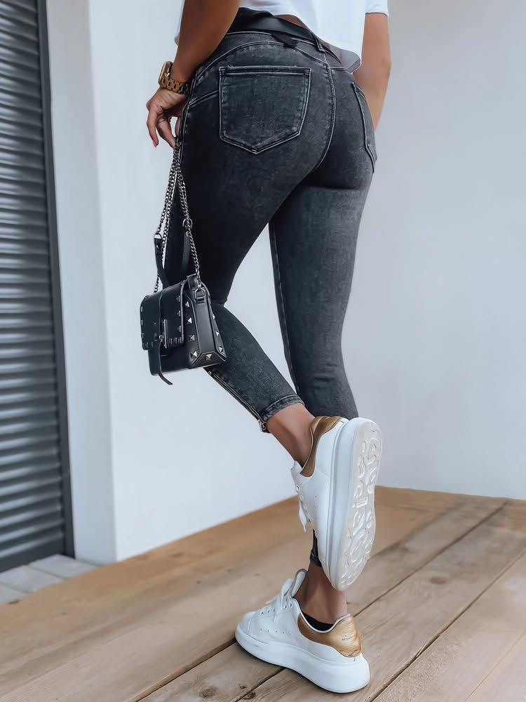 Miniatura: DÁMSKÉ ŠEDO-ČERNÉ KALHOTY ARINA