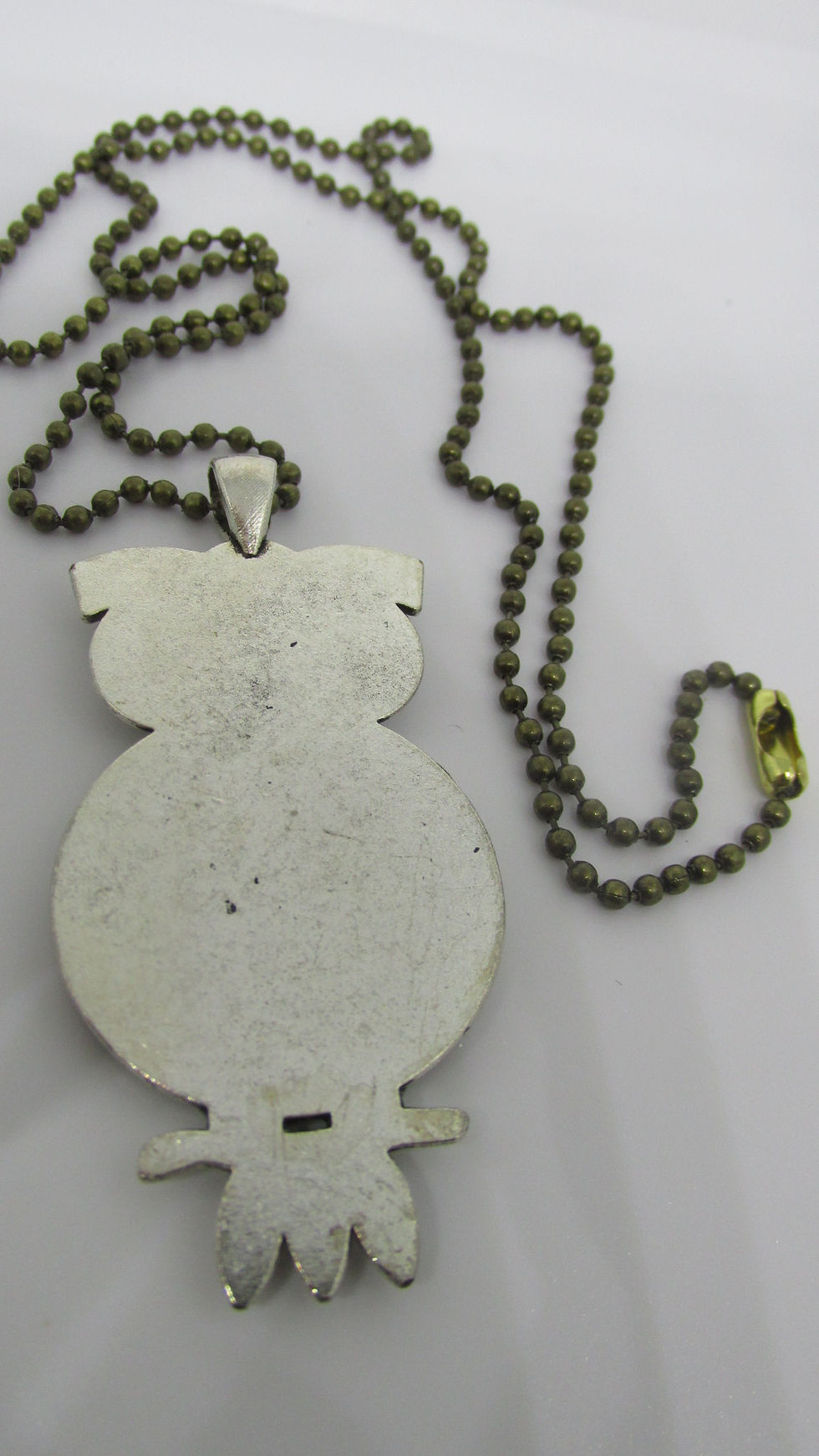 Thumbnail: Silver Owl Gear Pendant