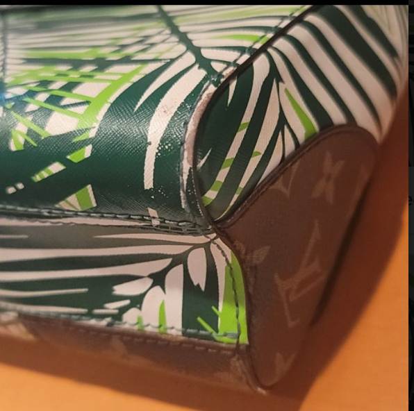 Thumbnail: Louis Vuitton Limited Edition Cruise MM Green Multi Palms Print Made in France