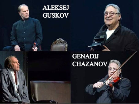 Genadij CHAZANOV ir Aleksej GUSKOV, susitikimas su Vachtangovo teatro aktoriais (2019-11-28)