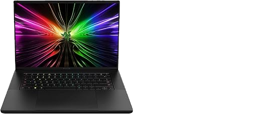 "Razer Blade 16 2024 high-performance gaming laptop with NVIDIA RTX graphics and customizable RGB keyboard"