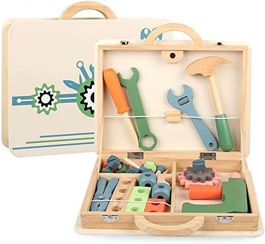 Wooden Tool Box Building Sets