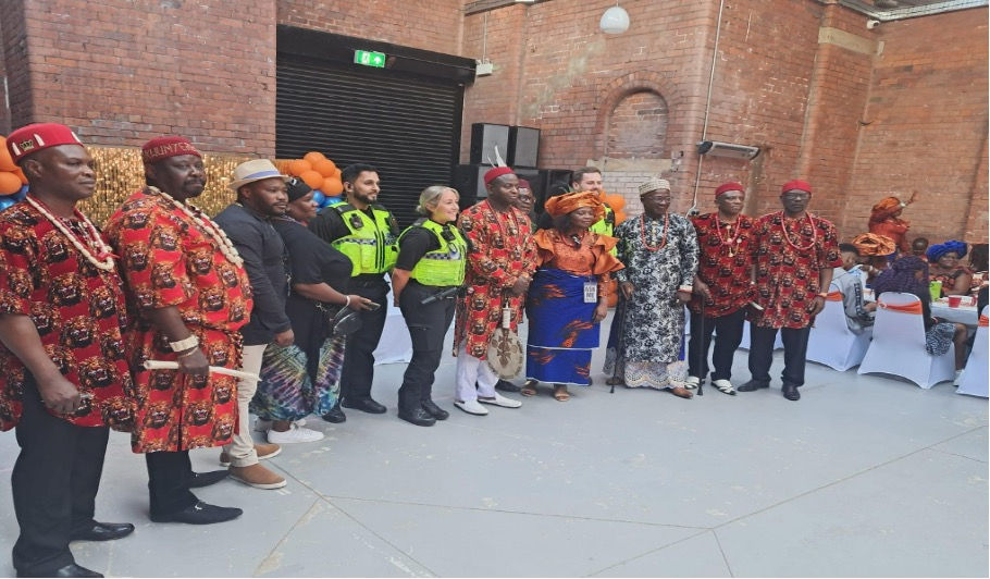 Group Picture with Police Officers
