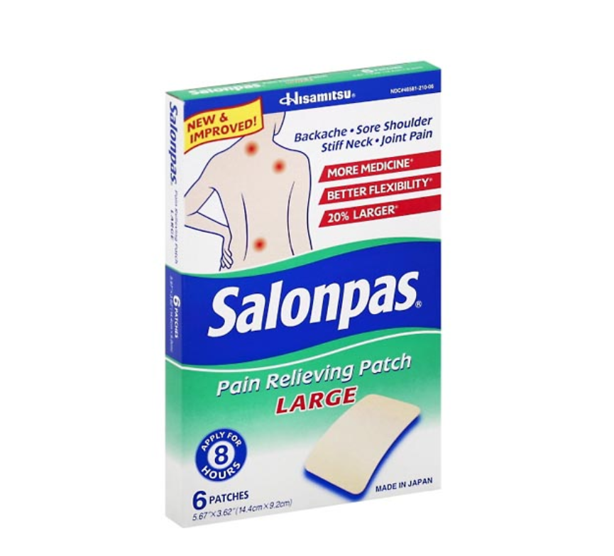 Salonpas Pain Relieving Patch, Large 6 ea
