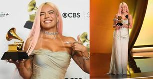 Karol G se ganó su primer Grammy anglo: Maluma y Christina Aguilera le hicieron la entrega