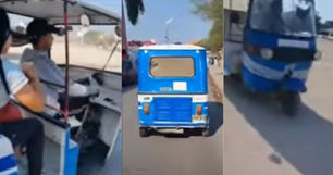 La escena de un conductor de motocarro en el Atlántico: Atropelló a agente de tránsito