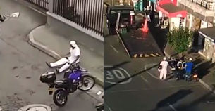 Hombre se robó la moto de un agente de tránsito en Envigado: Protagonizó persecución