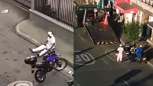 Hombre se robó la moto de un agente de tránsito en Envigado: Protagonizó persecución
