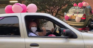 En video: Guerrera le ganó la batalla al cáncer y lo celebró con original caravana