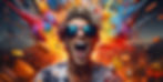 ai-generated-ai-generative-vibrant-multi-color-explosion-holi-powder-boom-with-handsome-ma